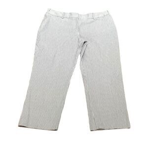 Liz Claiborne Audra Black and White Pin Stripe Pants, Size 14